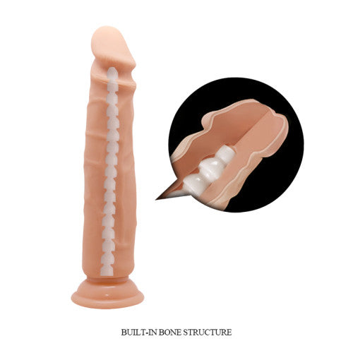 Super Flex dildo with spine and suction BURGESS 23 cm