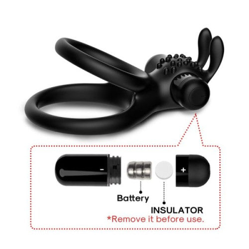 TOYBOY MAX BUNNY double loop vibrating ring