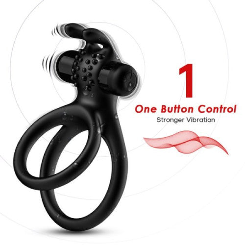 TOYBOY MAX BUNNY double loop vibrating ring