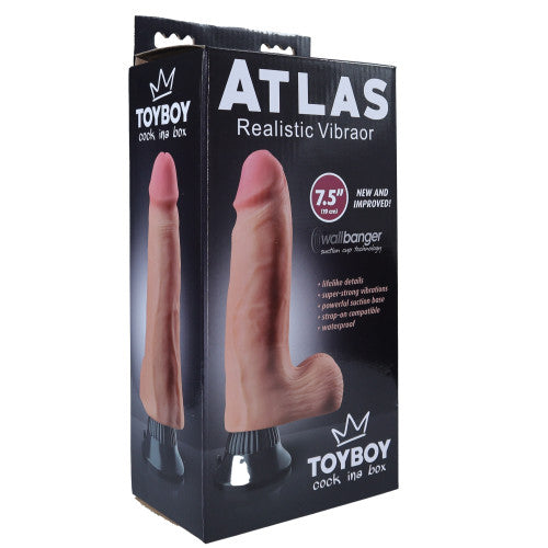 TOYBOY ATLAS Realistic suction dildo Vibrator 19 cm