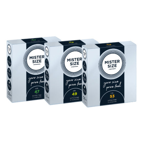 MISTER SIZE Trial Set 47-49-53 (3 x 3 condoms)