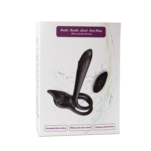 Remote controlled Couples Vibrator with Dual Penis Ring