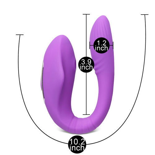 Remote Controlled Couples Vibrator with Sucking Function