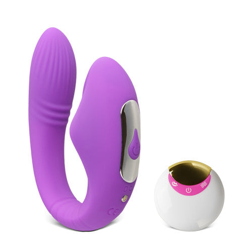 Remote Controlled Couples Vibrator with Sucking Function