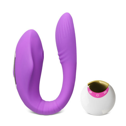 Remote Controlled Couples Vibrator with Sucking Function