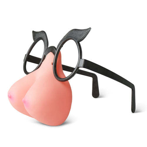 Tits shape nose with Eye-glasses