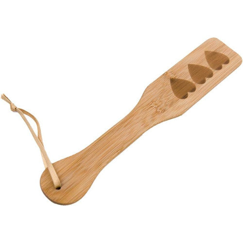 NAUGHTY TOYS Heart pattern bamboo Paddle 32 cm