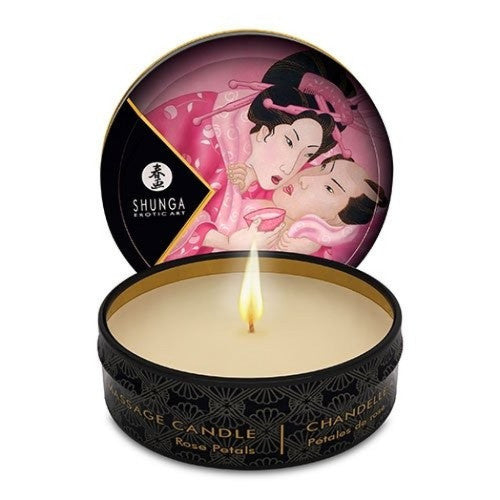 Shunga Massage Candle 30ml - Rose