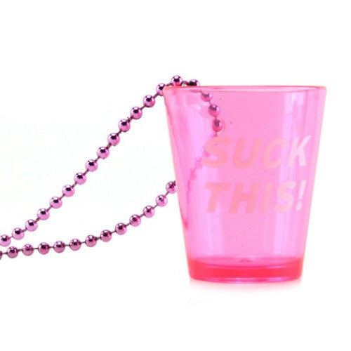 Suck This Shot Glass Necklace