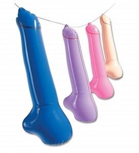 Bachelorette Party Favors Inflatable Pecker Decorations - Pack of 4