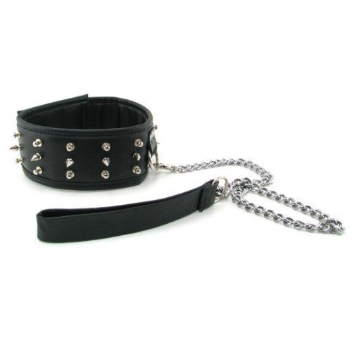 Fetish Spiked collar and leash by Pipedream