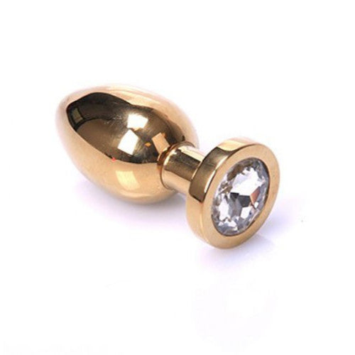 Gold Stainless steel Butt plug Small