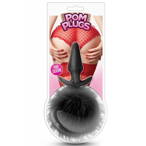 Pom Plugs Fur Pom Pom Black