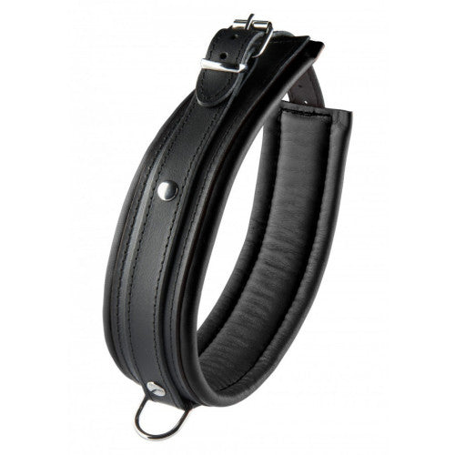 Black Leather Collar 5 cm