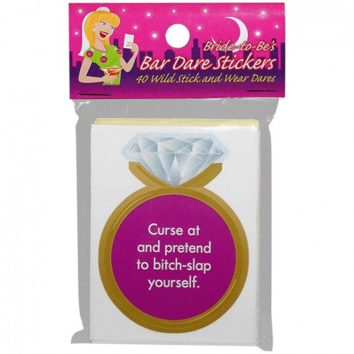 Bride to be Bar Dares Stickers