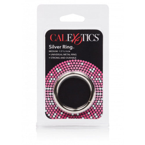 Calexotics Silver Cock Ring Medium 37mm