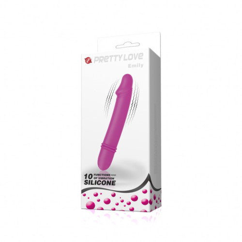 Pretty Love Emily small and thin dildo vibrator 13 cm