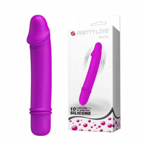 Pretty Love Emily small and thin dildo vibrator 13 cm