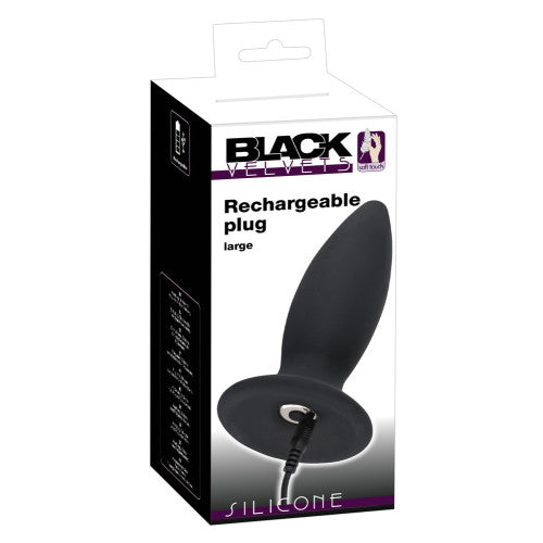 Black Velvets Remote Controlled Vibrating Butt Plug 14cm