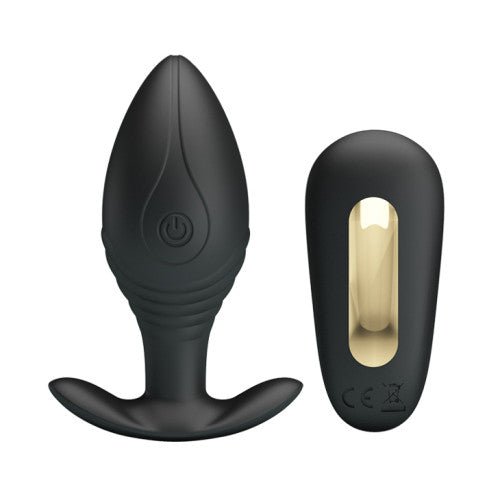 Pretty Love Regina Royal Pleasure Butt Plug Black-Gold