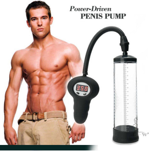 Electric Vacuum Penis Pump Pressure Control Led Monitor 22cm