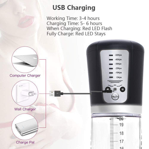 Usb Rechargeable Auto Penis Pump for Enlargement and Training