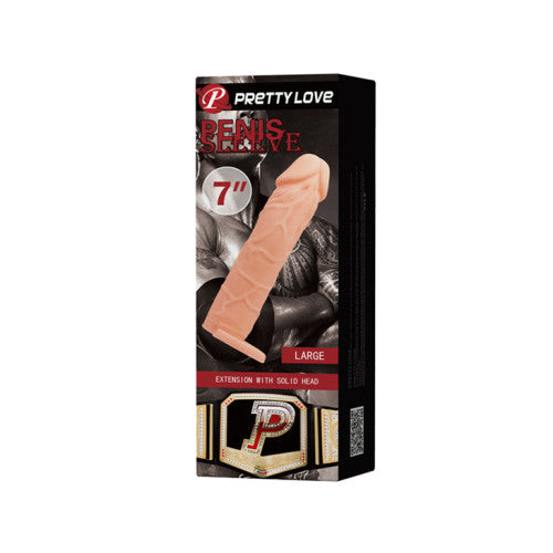 Pretty Love Penis Sleeve CyberSkin 18 cm