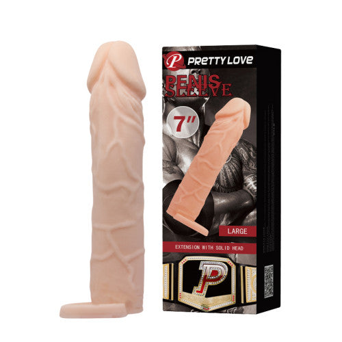 Pretty Love Penis Sleeve CyberSkin 18 cm