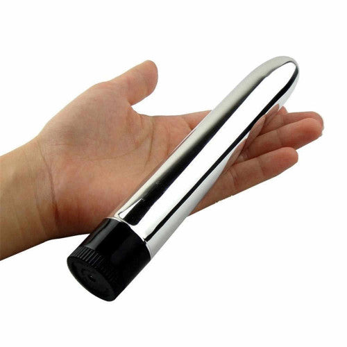 Silver Classic Vibrator 17 cm