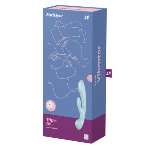 Satisfyer Triple Oh Hybrid Vibration Blue