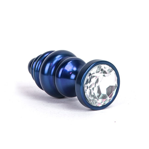 Blue Small Spiral Aluminium Anal Plug