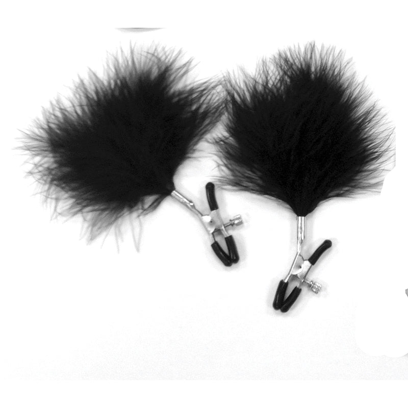 Naughty Toys Feather Nipple Clamps