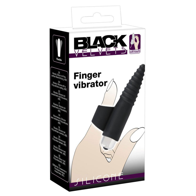 Black Velvet Finger Vibrator