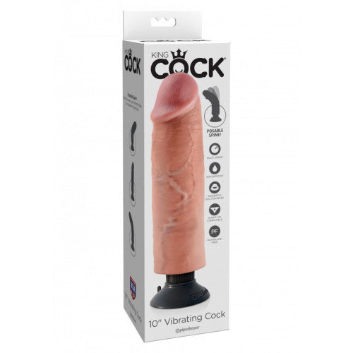 King Cock Vibrating Penis with Removable Suction Cup 26cm