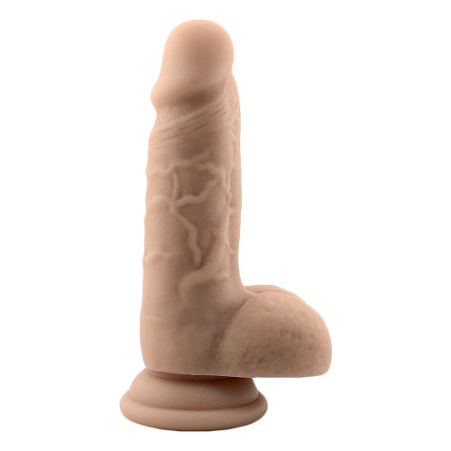 Flesh White Premium Platinum Liquid Silicone Dong 15cm