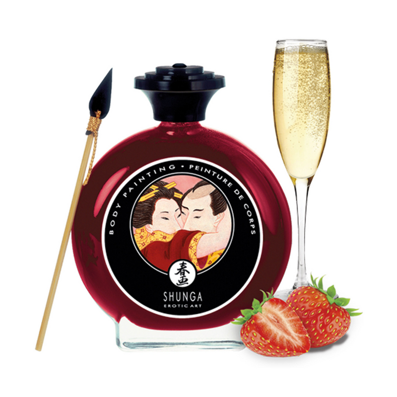 Shunga Strawberry Body Paint 100ml