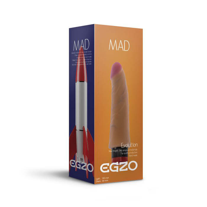 EGZO Rocket Vibrating Dildo 21CM