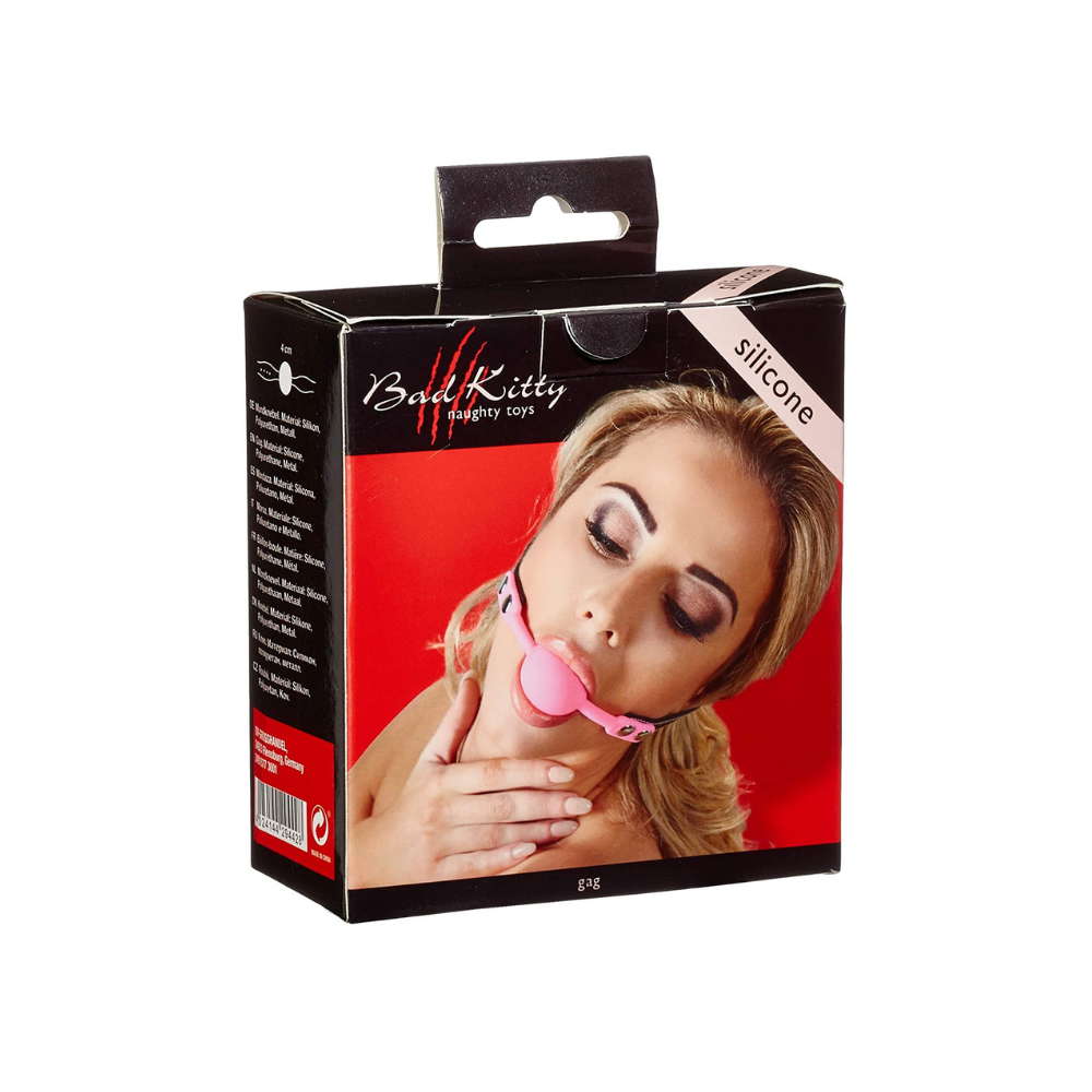 Bad Kitty Pink Silicone Ball Gag