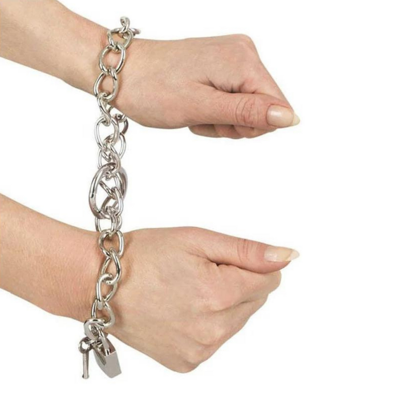 Bad Kitty - Metal Chain Cuffs