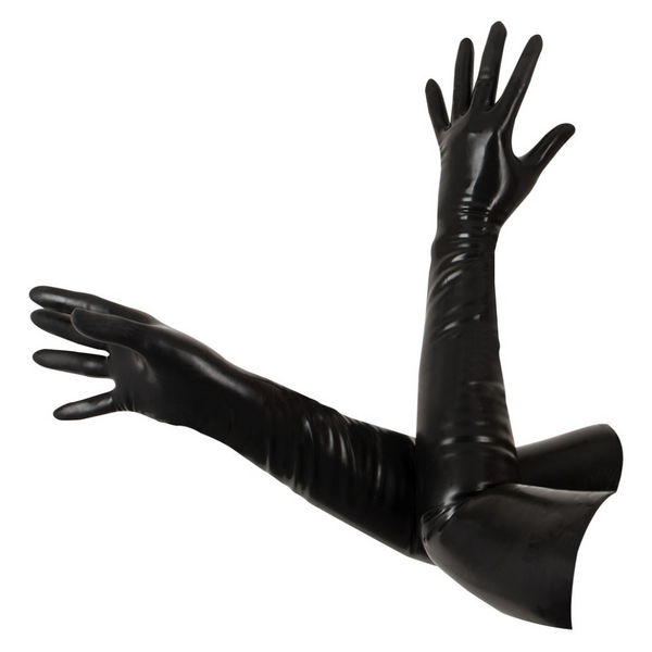 Black Unisex Latex Gloves