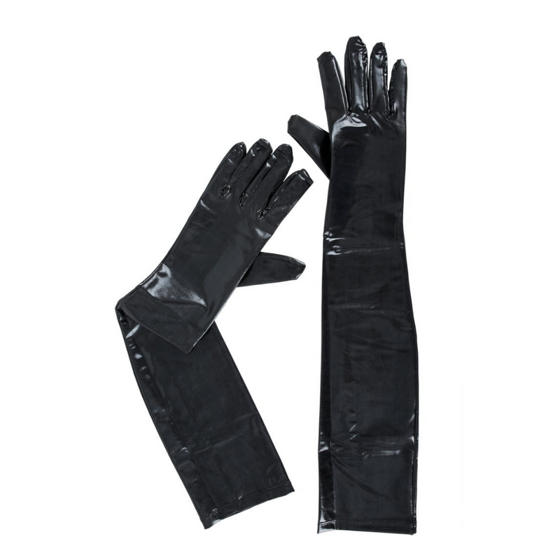 Long Wetlook Gloves