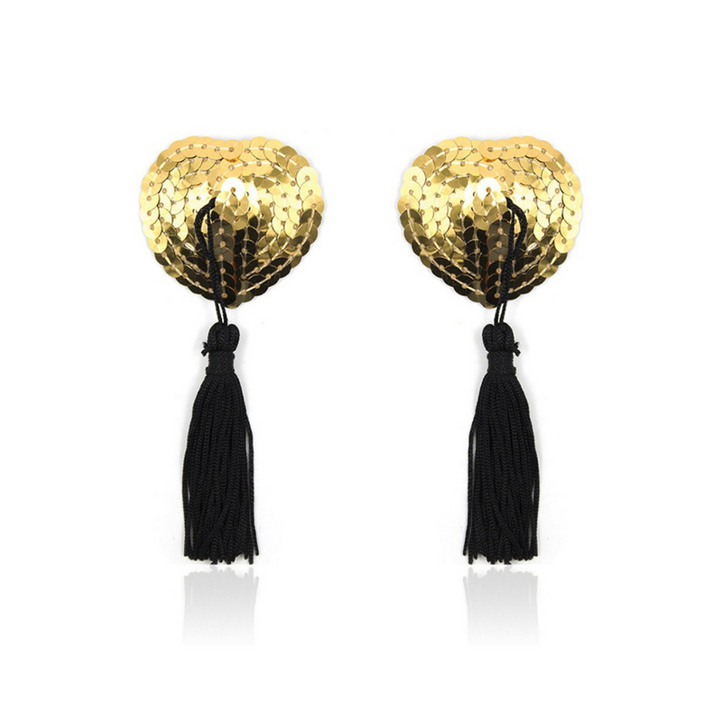 Gold Burlesque Sequin Nipple Pasties