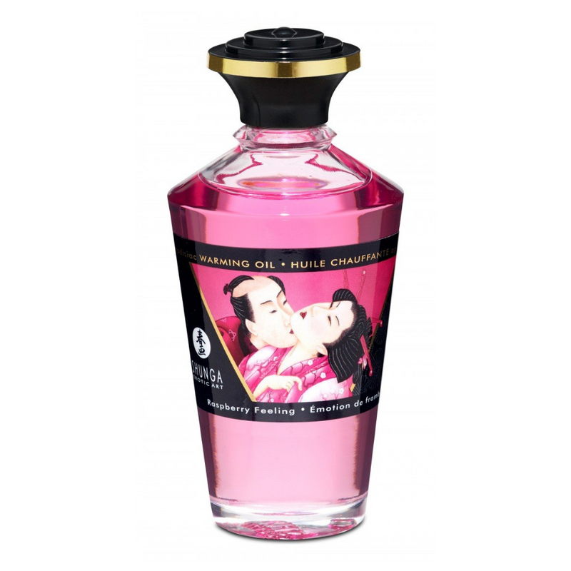 Shunga Intimate Kisses Warming Oil Raspberry 100ml