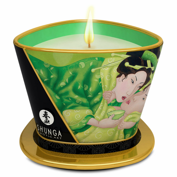 Shunga Massage Exotic Green Tea Candle 170ml