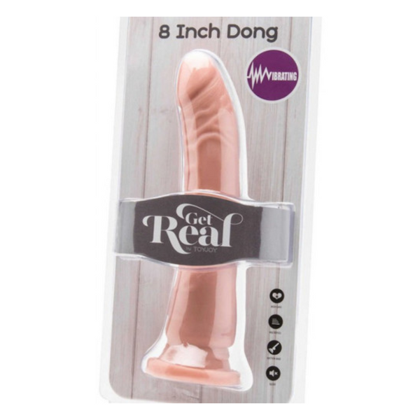 Vibrating Flesh Cock with Suction Cup 21cm