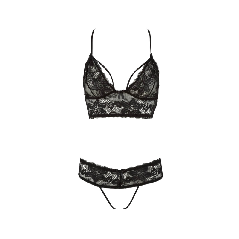 Cottelli Embroidery Lingerie Set