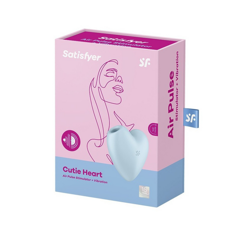 Satisfyer Cutie Heart Air Pulse Vibrator Light Blue